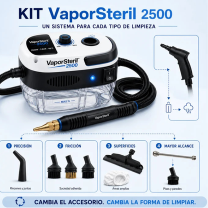 VaporSteril 2500 - Limpiador a Vapor Multifuncional de Alta Presión