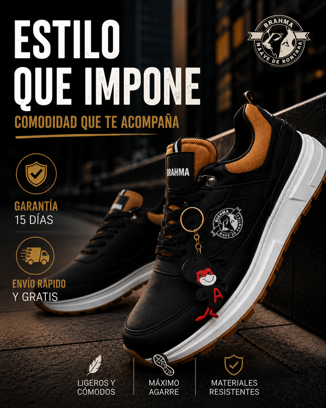 🔥 PROMO - Zapatos Brahma + Llavero Gratis Últimas Unidades Con 65% OFF Solo Hoy 🎁