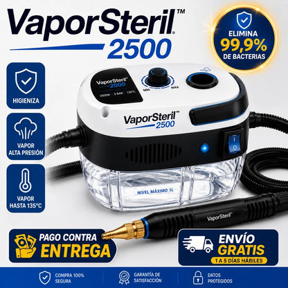 VaporSteril 2500 - Limpiador a Vapor Multifuncional de Alta Presión